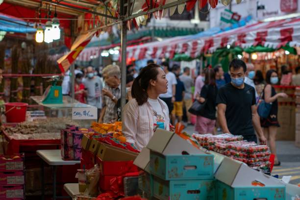230+ Singapore Street Markets And Food Stalls Stock Photos, Pictures