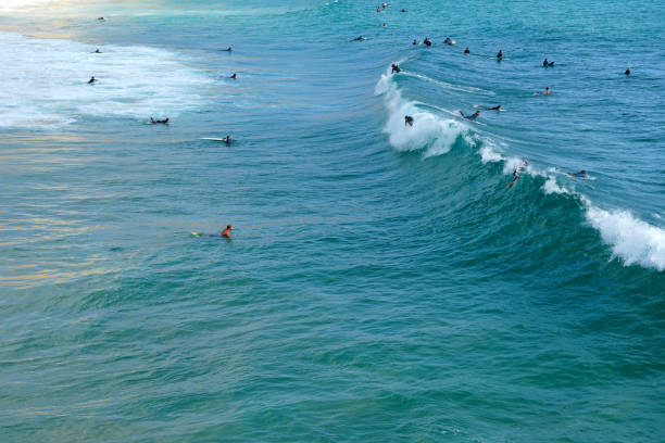 breaking waves at Ke e Beach Kauai