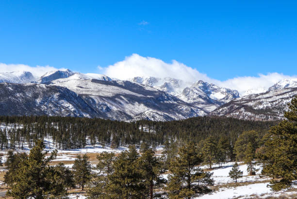 istock Colorado snow topped landscape 1455991089
