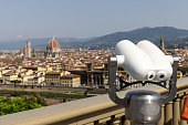 Panoramic view of Florence from the Michelangelo square.