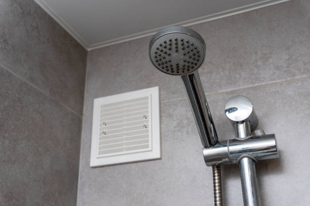 istock shower stand in the bathroom interior. shower-bath 1455998713