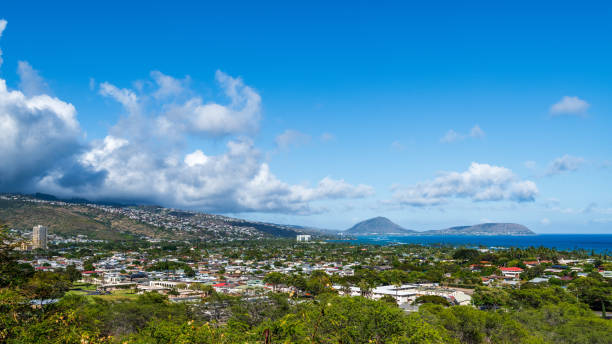 istock Aerial view of Diamond Head Peak 1456002119