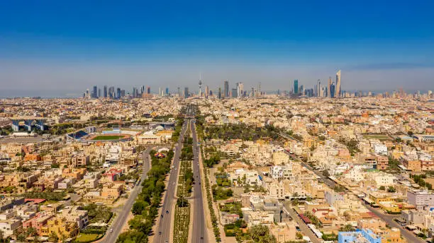A beautiful shot of the Kuwait City Skyline