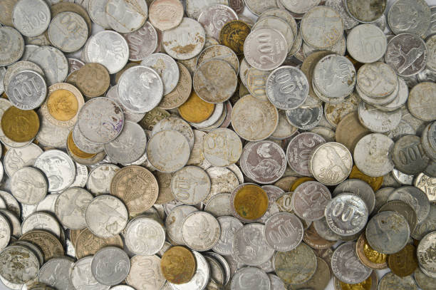 istock Pile of Indonesian coins 1456005082