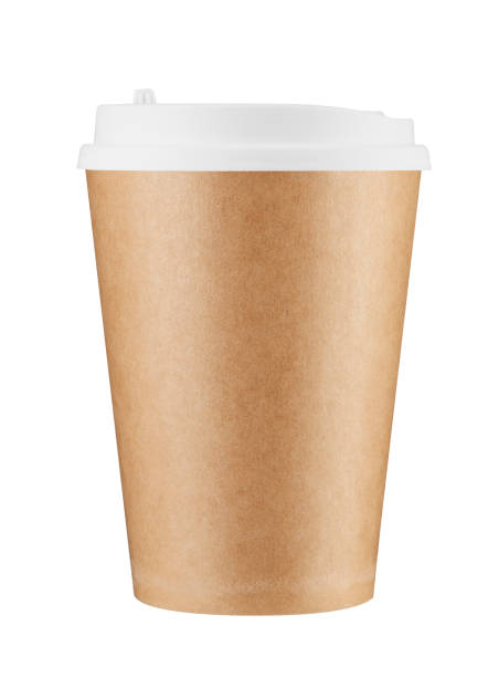 istock Real paper coffee cup isolated. 1456006698