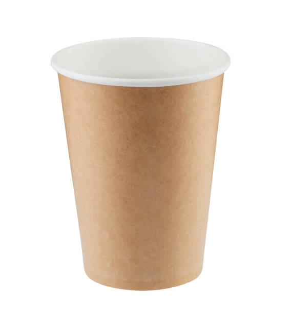istock Real paper coffee cup isolated. 1456006967