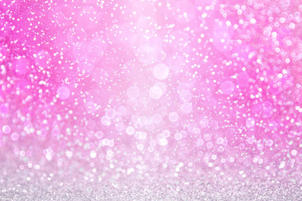 핑크 반짝이 반짝이 소녀 공주 생일 축 하 파티 초대 배경 작은 아기 초대 패턴 - valintine 뉴스 사진 이미지