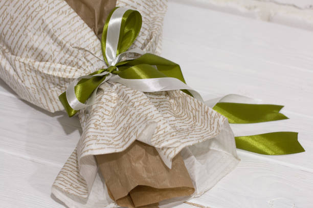 istock Bouquet packaging elements. Bouquet of zephyr flowers. On a white background. Close-up. 1456014332