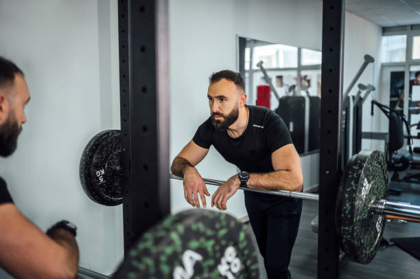 istock Fitness man in the gym 1456019140