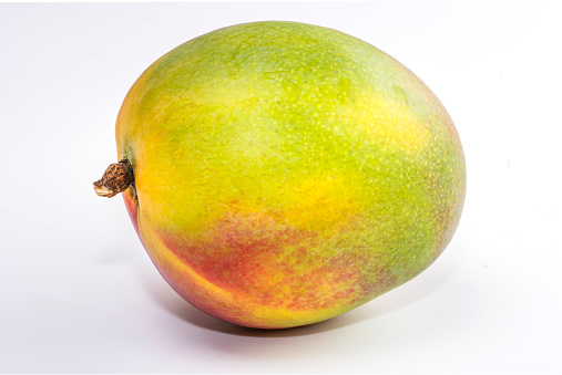 Fresh mango isolated on white background.