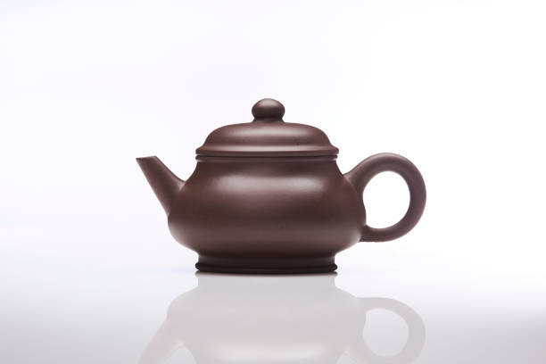 istock Chinese deep brown teapot isolated on white background; studio shot. 1456021762