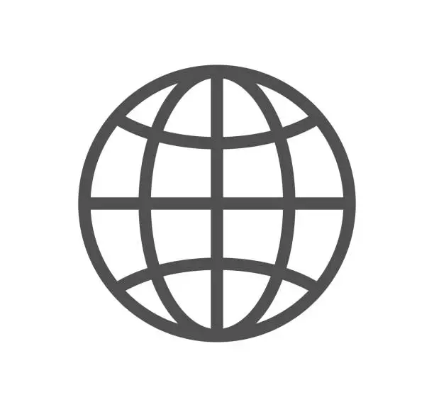 Vector illustration of Globe related icon.