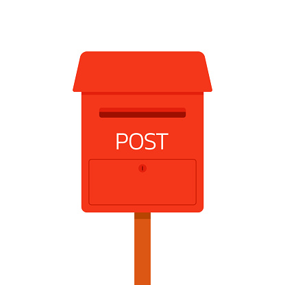 Mailbox vector. mailbox on white background.