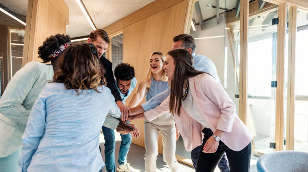 istock Multiracial Human Resources Team Celebrating Teamwork And Success 1456034152