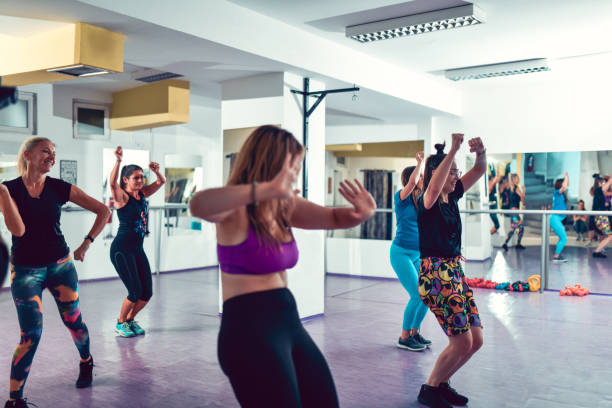 istock Zumba Class Going Well For Female Athletes 1456036947