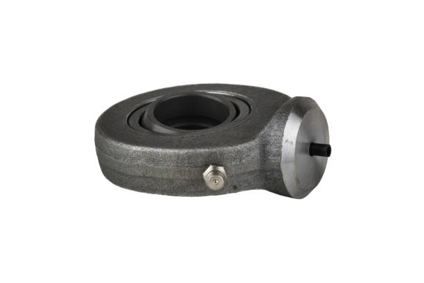 Spherical rod eye, Hinge bearing for hydraulic Spherical rod eye, Hinge bearing for hydraulic, isolated on white. in synch stock pictures, royalty-free photos & images