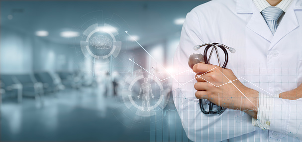 The concept of providing medical services with the help of modern technologies.