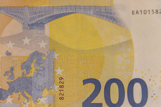 istock Macro shot of two hundred euro banknote 1456040958
