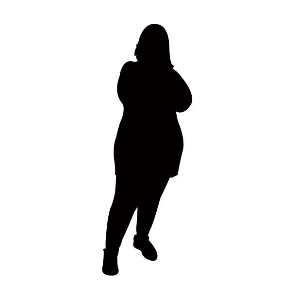 illustrazioni stock, clip art, cartoni animati e icone di tendenza di un corpo donna silhouette vettore - 2605