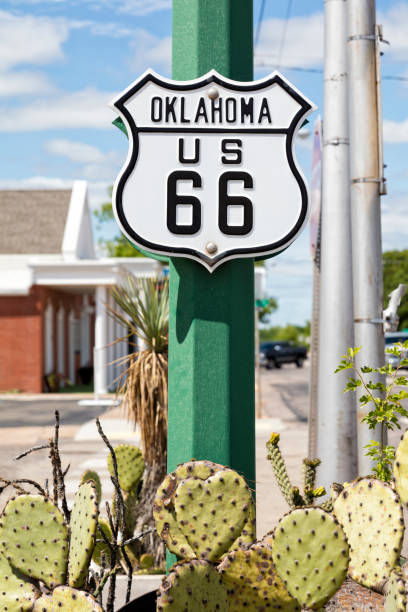 istock Route 66 Sign in Tulsa, Oklahoma 1456044276