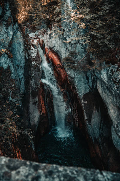 istock Vertical shot of a waterfall in Bavarian Mountains 1456044305