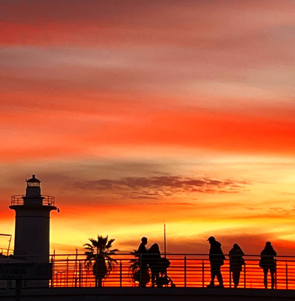 istock Sunset in Viareggio, Tuscany 1456046608