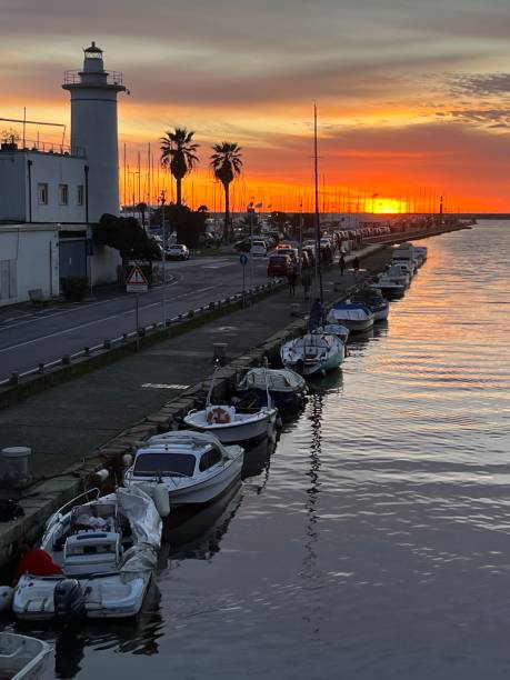 istock Sunset in Viareggio, Tuscany 1456046632