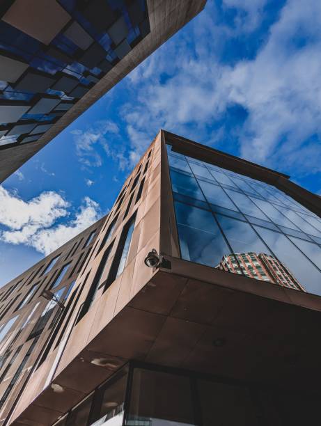 istock Low angle shot of a modern building 1456049940