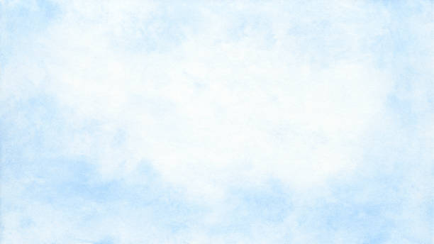 istock Abstract blue watercolor gradient paint on texture paper background. 1456055509