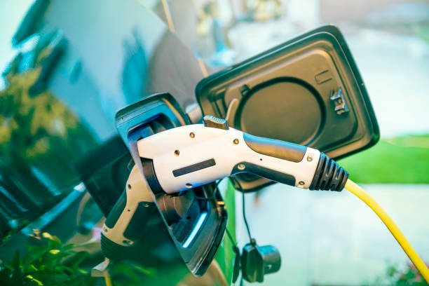 istock EV vehicle getting electric charge at home 1456057627