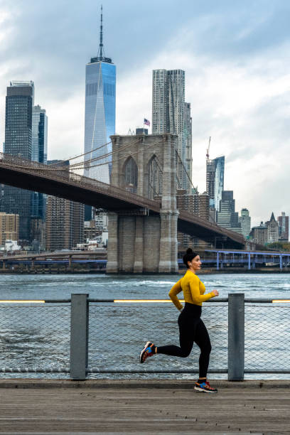 istock A fit woman enjoys her regular running session in Brooklyn 1456062060