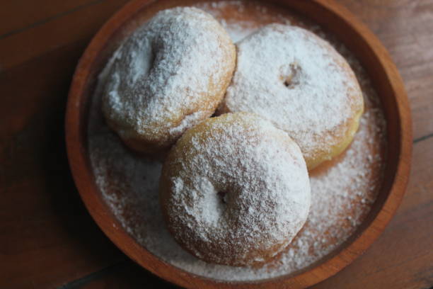 istock donuts in a wooden plate 1456064979