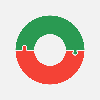 Collor Step Vector Diagram Infographic Process On 2 Color Steps Stock Illustration ...