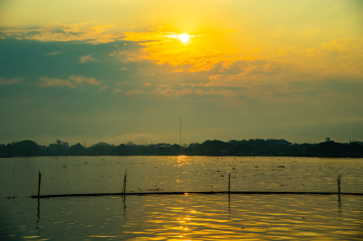 Kwan Phayao lake in the winter, Thailand.