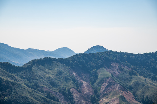 Mountain view in Nan province, Thailand.