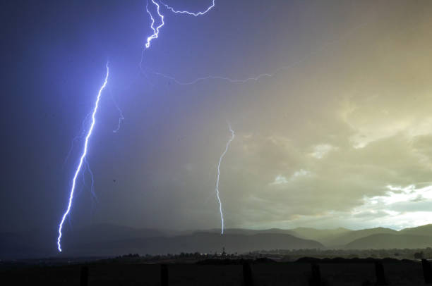 istock Lightning strike near Sand Dunes national park 1456076494