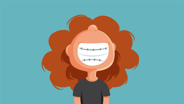Dental braces cartoon Vector for Free Download | FreeImages