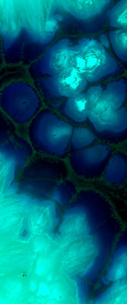 istock Colorful raw mineral crystal texture material of gem. 1456080431