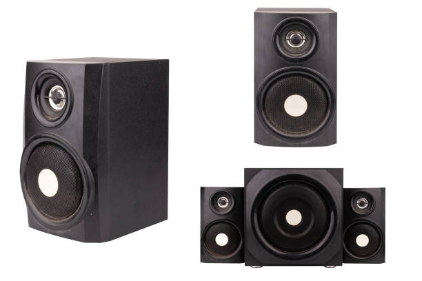 istock speaker black sound stereo speaker isolated on white background 1456083233