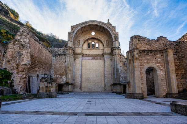 The Ruins of Santa Maria Church - Cazorla, Jaen, Andalusia, Spain, Europe Cazorla, Spain - Nov 29, 2022: View of the Ruins of Santa Maria Church - Cazorla, Jaen, Andalusia, Spain, Europe jaen stock pictures, royalty-free photos & images