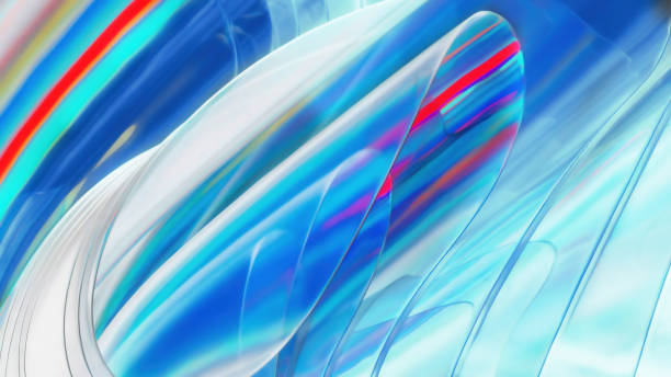 istock 3d rendering Curve Dynamic Fluid Liquid Wallpaper. Light Pastel Cold Color Colorful Swirl Gradient Mesh. Bright Pink Vivid Vibrant Smooth Surface. Blurred Water Multicolor Neon Sky Gradient Background 1456084180