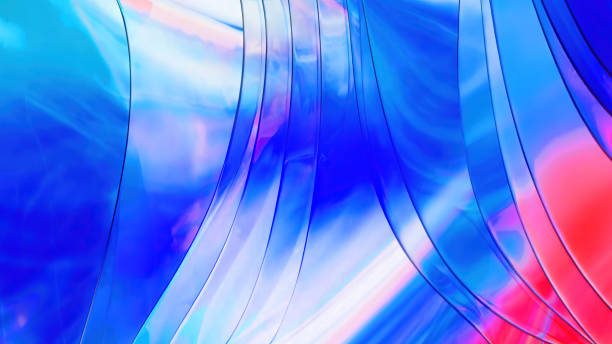 istock 3d rendering Curve Dynamic Fluid Liquid Wallpaper. Light Pastel Cold Color Colorful Swirl Gradient Mesh. Bright Pink Vivid Vibrant Smooth Surface. Blurred Water Multicolor Neon Sky Gradient Background 1456084190