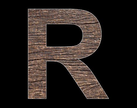Lowercase Letter R Tree Alphabet Letter R Rustic Tree Bark Background Stock Photo - Download ...
