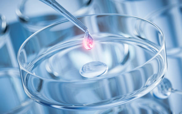 istock Chemical glassware in the laboratory, 3d rendering. 1456089124