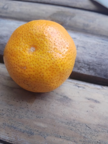 Orange fruit from top