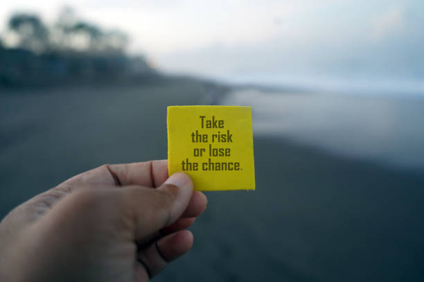 istock Take the risk or lose the chance. 1456096321