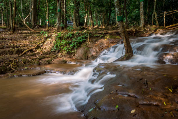 Pa Wai Waterfall is a small limestone cascade.