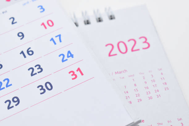 istock white calendar 2023 on white background 1456117579