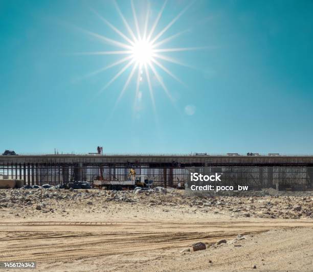 Desert Construction Site Stock Photo - Download Image Now - Africa, Arid Climate, Botswana