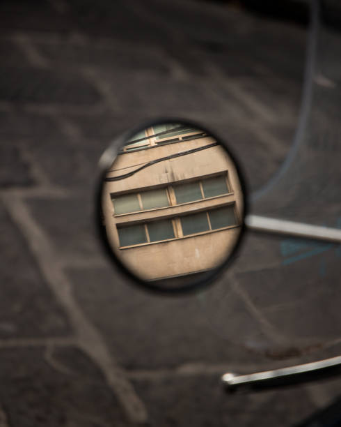 istock Closeup shot of bicycle mirror 1456125243